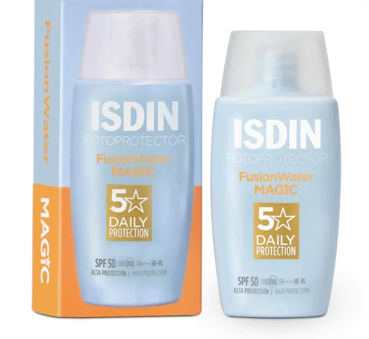 ضدآفتاب فیوژن واتر مجیک بی‌رنگ (Fotoprotector Fusion Water Magic SPF50) ایزدین_ISDIN ( بسته بندی جدید)
